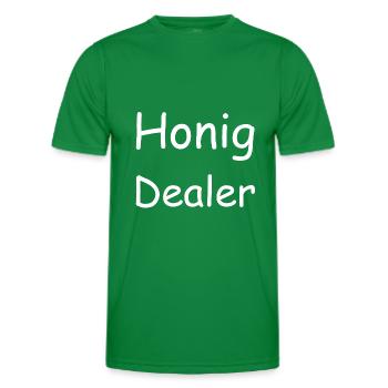 Honig Dealer - Männer Funktions-T-Shirt - Kelly Green - Vorne - AI Model Male 178 dark (178cm)