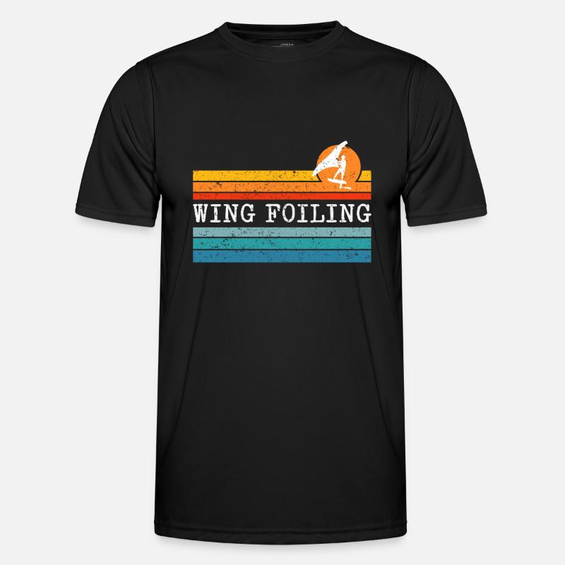 Wing Foiling Surf Surfing Surfer Men's Functional T-Shirt