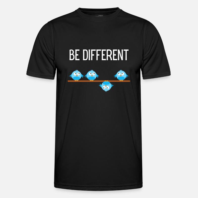 Be different Bird Birds - Men's Functional T-Shirt - black