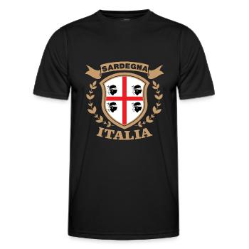 Sardegna Italia Geschenk Sardinien Sarden - Männer Funktions-T-Shirt - Schwarz - Vorne - AI Model Male 178 dark (178cm)
