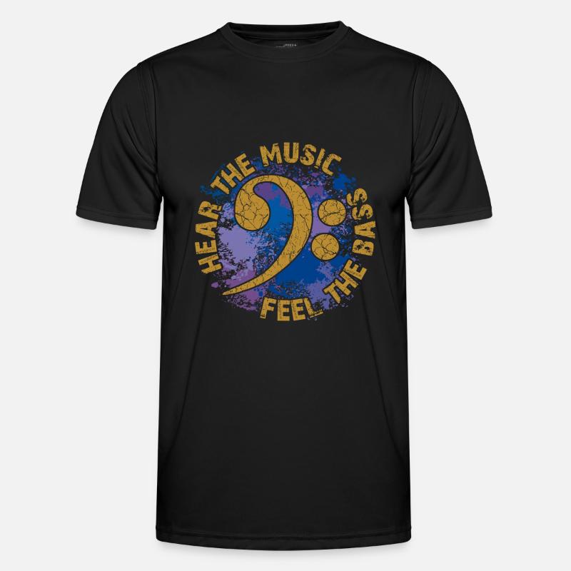 Sentez les basses. Clef de fa T-shirt sport Homme