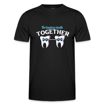 Zahnarzthelfer Zahnarzthelferin Zahnarzt Zahn - Männer Funktions-T-Shirt - Schwarz - Vorne - AI Model Male 178 dark (178cm)