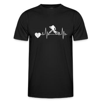 Cycling Cycling Cycling Cyclists - Men's Functional T-Shirt - black - Front - AI Model Male 178 dark (178cm)