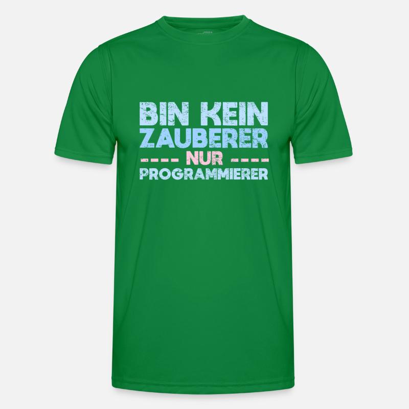 Bin Kein Zauberer, Nur Programmierer Männer Funktions-T-Shirt