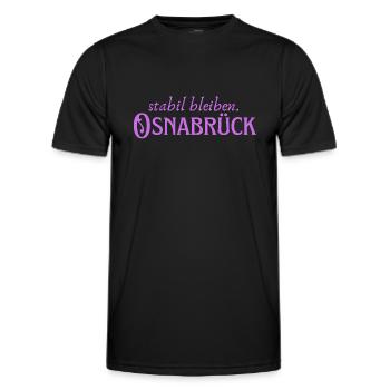 Staying stable Osnabrück - Men's Functional T-Shirt - black - Front - AI Model Male 178 dark (178cm)