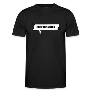 Gift for Electronics Technician - Men's Functional T-Shirt - black - Front - AI Model Male 178 dark (178cm)