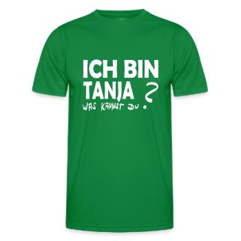 Prénom Tanja - T-shirt sport Homme - vert - Devant - AI Model Male 178 dark (178cm)