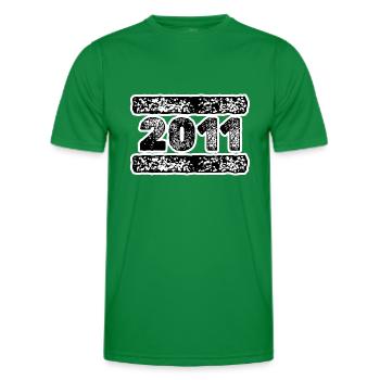 2011 - Men's Functional T-Shirt - kelly green - Front - AI Model Male 178 dark (178cm)