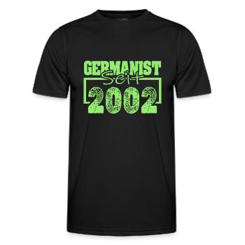Studies 2002 - Men's Functional T-Shirt - black - Front - AI Model Male 178 dark (178cm)