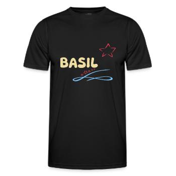 Gift Basil - Men's Functional T-Shirt - black - Front - AI Model Male 178 dark (178cm)