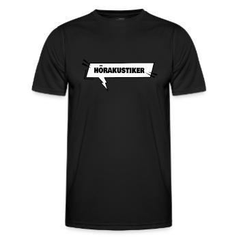 Bildung Hörakustiker - Männer Funktions-T-Shirt - Schwarz - Vorne - AI Model Male 178 dark (178cm)
