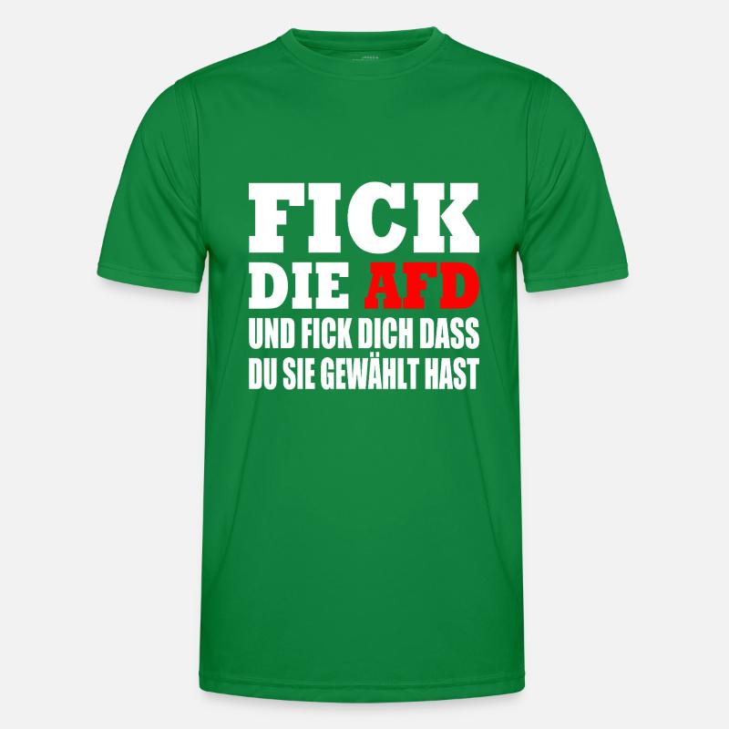 fick die afd Männer Funktions-T-Shirt