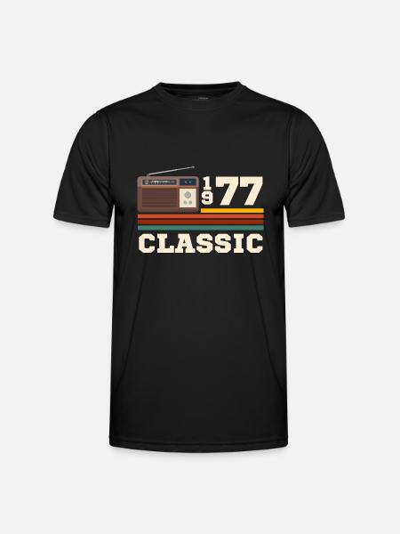 Anniversary 1977 retro classic - Men's Functional T-Shirt - black