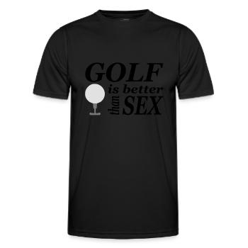 golf - Men's Functional T-Shirt - black - Front - AI Model Male 178 dark (178cm)