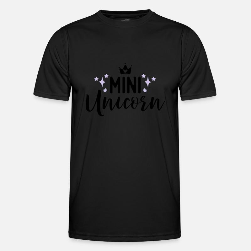 Unicorn - Männer Funktions-T-Shirt - Schwarz