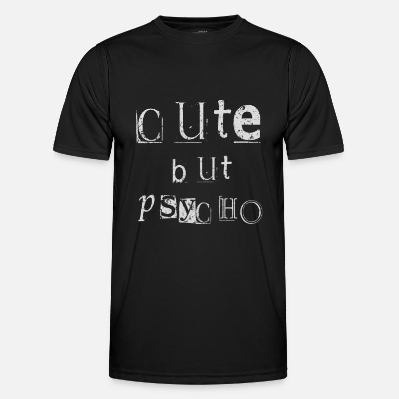 Cute but Psycho - Men's Functional T-Shirt - black