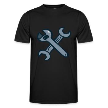 Outil de bricolage - T-shirt sport Homme - noir - Devant - AI Model Male 178 dark (178cm)