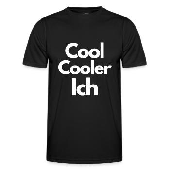 Cool Cooler ICH - Männer Funktions-T-Shirt - Schwarz - Vorne - AI Model Male 178 dark (178cm)