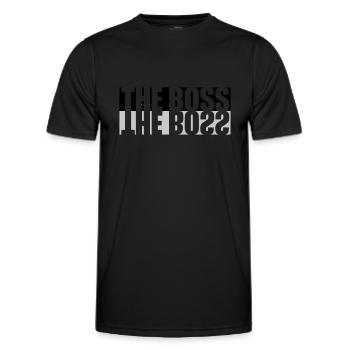 Spiegelung The Boss - Männer Funktions-T-Shirt - Schwarz - Vorne - AI Model Male 178 dark (178cm)