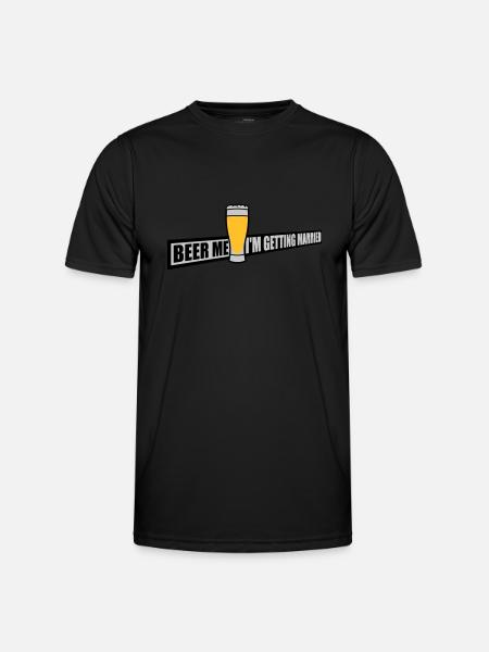 Beer Me Getting Married - Men's Functional T-Shirt - black