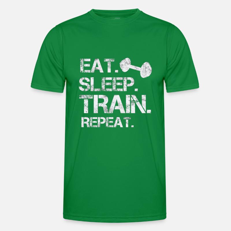 Manger.Dormir.Train.Répéter T-shirt sport Homme