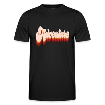Aventure - T-shirt sport Homme - noir - Devant - AI Model Male 178 dark (178cm)