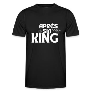 Aprés Ski - T-shirt sport Homme - noir - Devant - AI Model Male 178 dark (178cm)