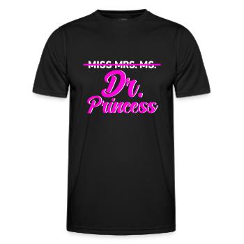 Prinzessin Doktor Geschenk - Männer Funktions-T-Shirt - Schwarz - Vorne - AI Model Male 178 dark (178cm)
