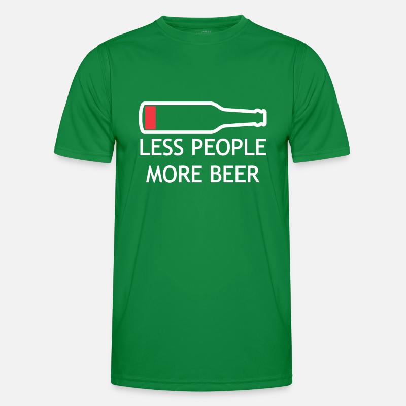Moins de gens, plus de bière T-shirt sport Homme