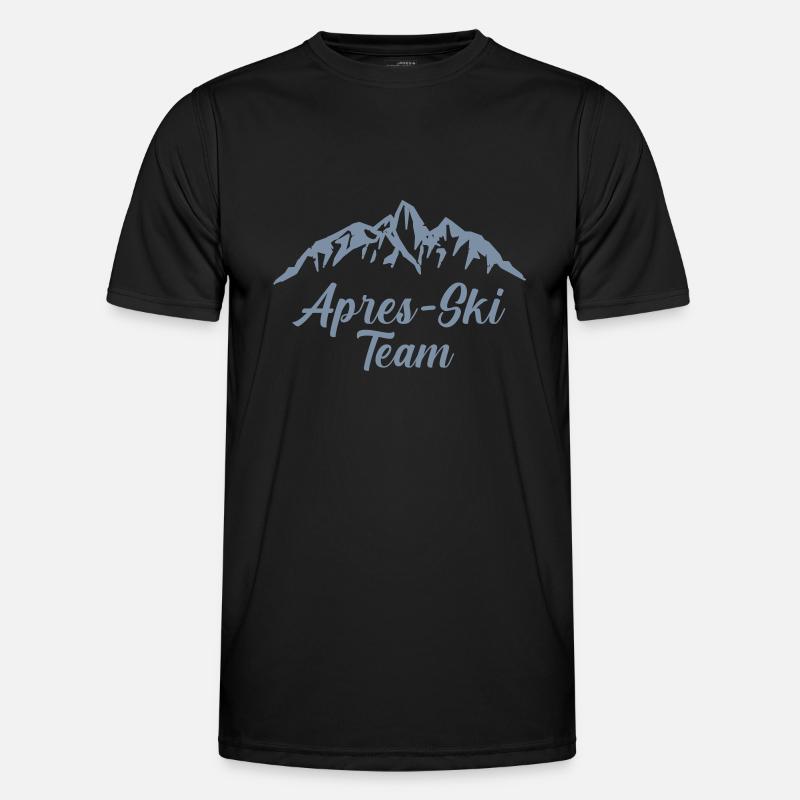 Après Ski Team Mountains 1 - Men's Functional T-Shirt - black