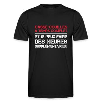 Full-time daredevils - Men's Functional T-Shirt - black - Front - AI Model Male 178 dark (178cm)