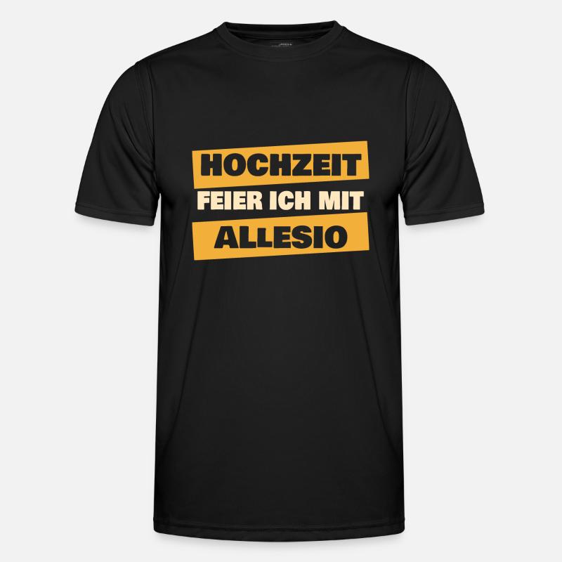 Gift for Allesio - Men's Functional T-Shirt - black