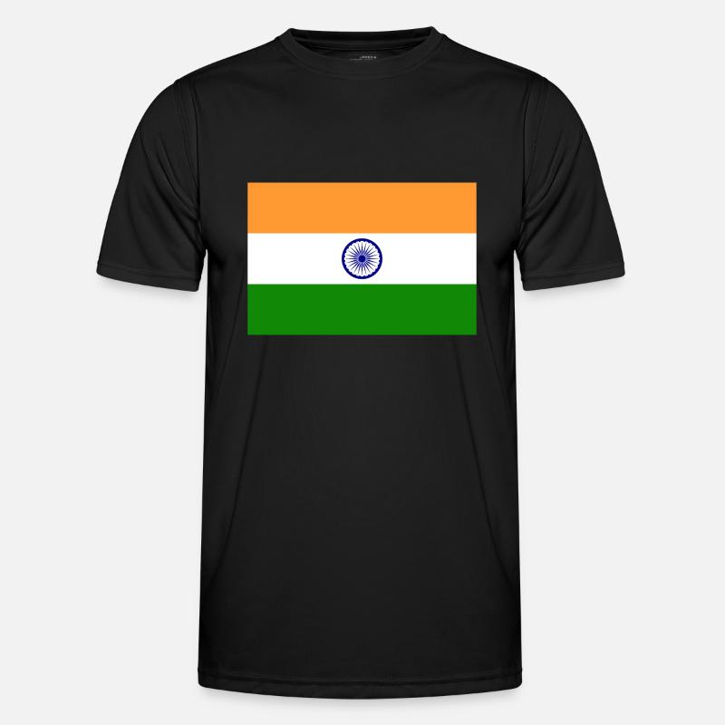 India flag Männer Funktions-T-Shirt