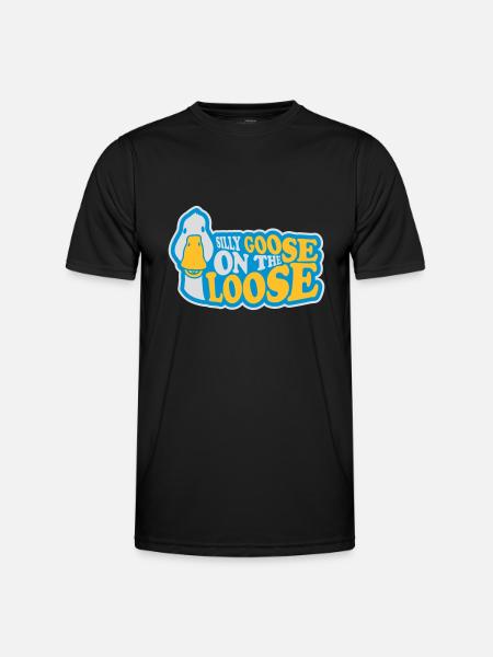 goose on the loose - Men's Functional T-Shirt - black