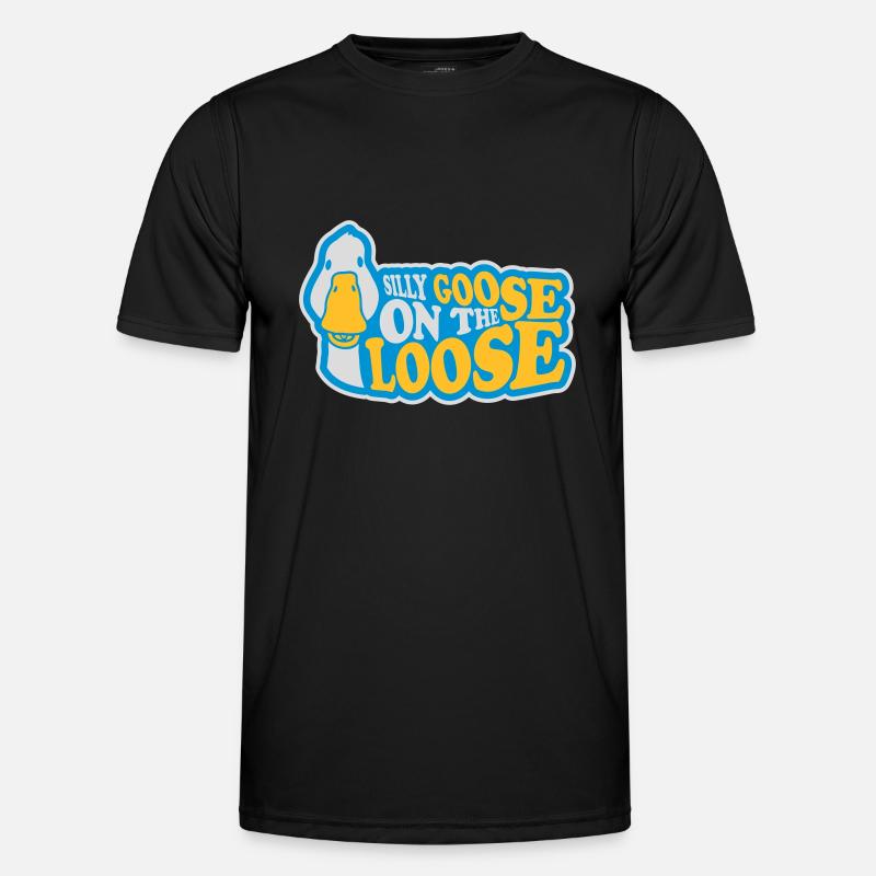 goose on the loose - Men's Functional T-Shirt - black
