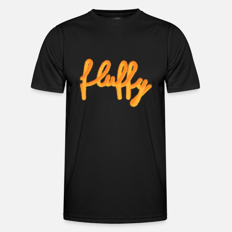 Fluffy - Männer Funktions-T-Shirt - Schwarz
