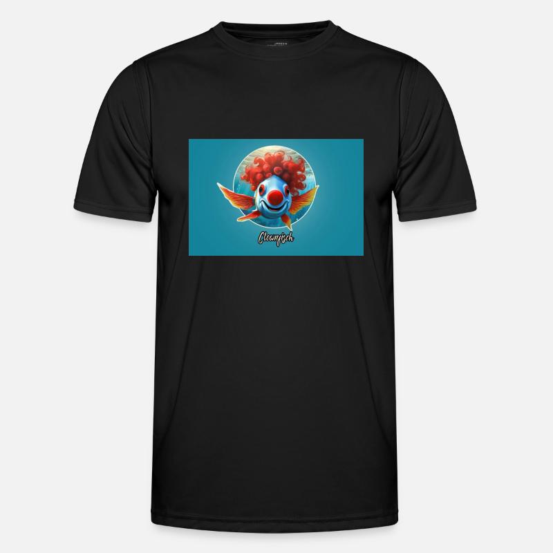 Pun ambiguous german expression - Clownfisch - Männer Funktions-T-Shirt - Schwarz