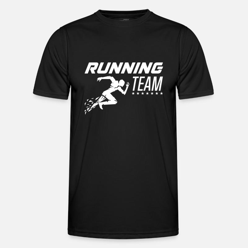 running team - Men's Functional T-Shirt - black