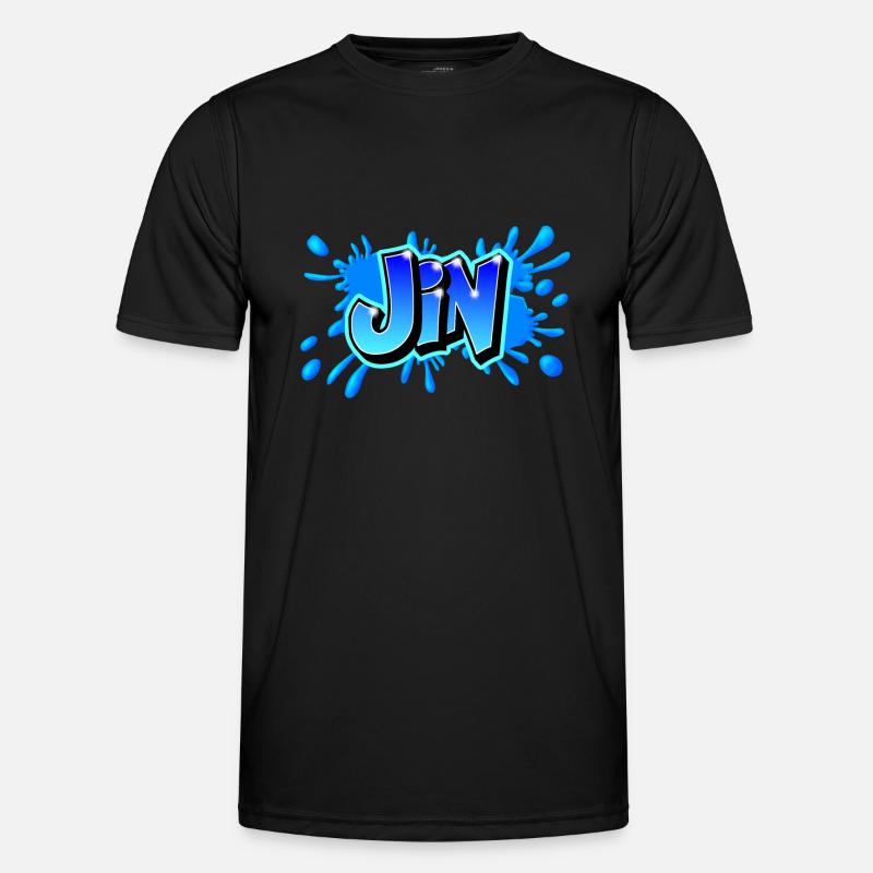 Graffiti JIN Printable on everything!! - Men's Functional T-Shirt - black