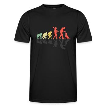 Evolution Labrador Retriever Retrievers de laboratoire - T-shirt sport Homme - noir - Devant - AI Model Male 178 dark (178cm)