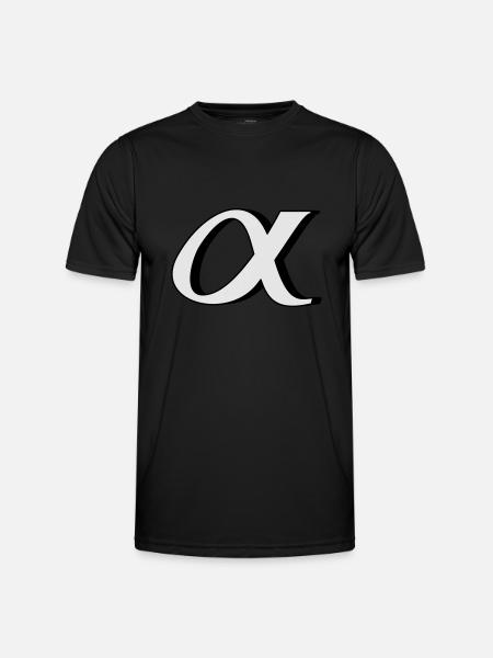 alpha - Männer Funktions-T-Shirt - Schwarz