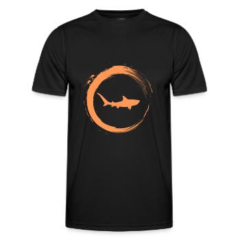 Hai - Männer Funktions-T-Shirt - Schwarz - Vorne - AI Model Male 178 dark (178cm)