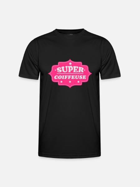 Super coiffeuse - T-shirt sport Homme - noir