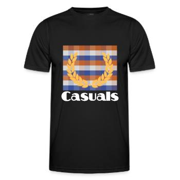 Casuals Football Ultras Fans Mode - T-shirt sport Homme - noir - Devant - AI Model Male 178 dark (178cm)