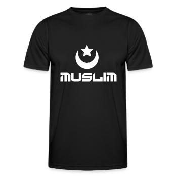 Muslim - Men's Functional T-Shirt - black - Front - AI Model Male 178 dark (178cm)