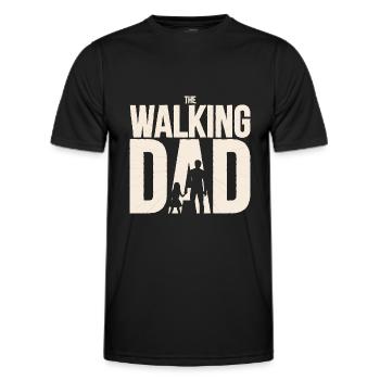 Geschenk für werdende Papas The Walking Dad - Männer Funktions-T-Shirt - Schwarz - Vorne - AI Model Male 178 dark (178cm)