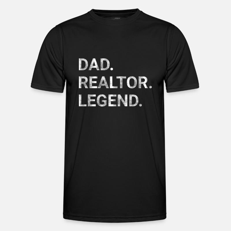 Dad Realtor Legend - Men's Functional T-Shirt - black