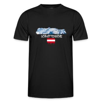 Schmittenhöhe,mountain,mountains,Austria,ski area,ski - Men's Functional T-Shirt - black - Front - AI Model Male 178 dark (178cm)