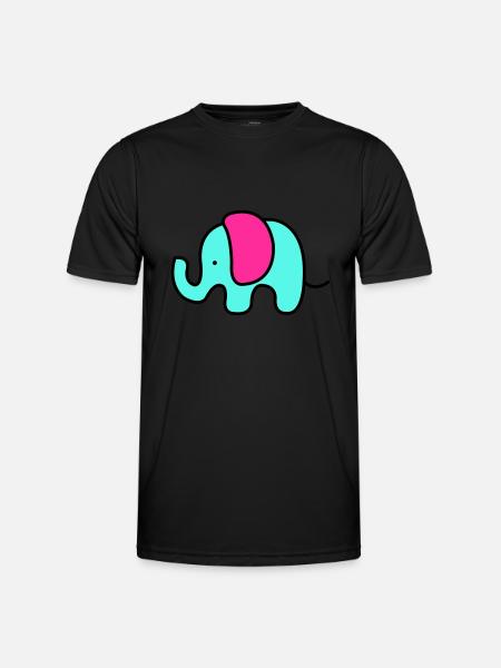 Baby Elephant - Men's Functional T-Shirt - black