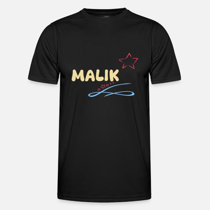 Gift for Malik - Men's Functional T-Shirt - black